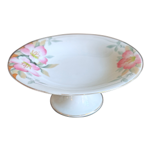 Antique, Early 20th Century Noritake Japan Azalea Porcelain Footed Candy Dish / Compote