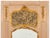 Louis XV Dusty Rose Pink Painted and Giltwood Trumeau Mirror, second half 18th century, with framed silk damask textile...