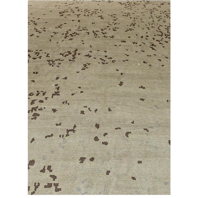 Contemporary Abstract Handmade Silk and Wool Rug by Doris Leslie Blau For Sale - Image 4 of 7