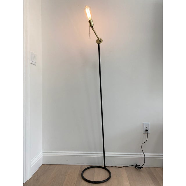 Metal Industrial Modern Floor Lamp For Sale - Image 7 of 13