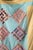 American 1950s Quilt Top in Aqua and Yellow in an Intricate Pattern For Sale - Image 3 of 11