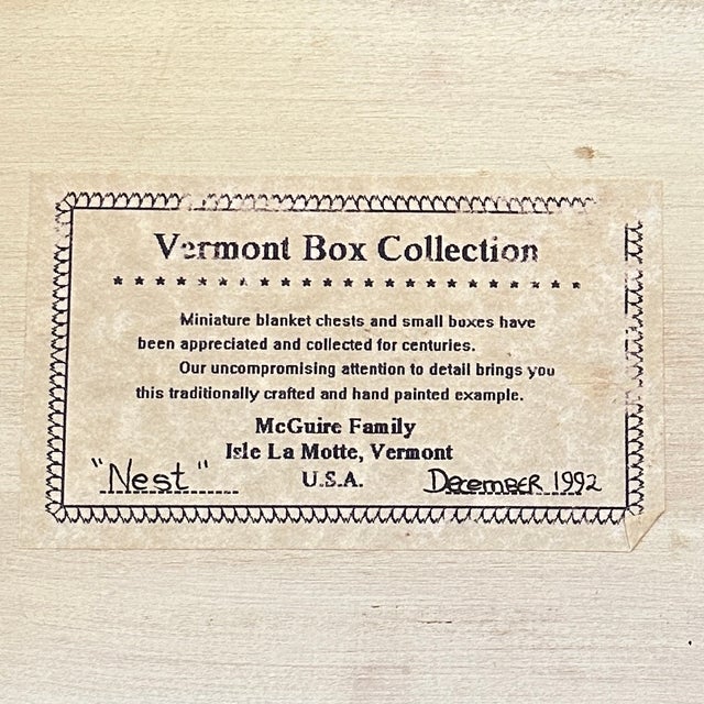 Vintage Vermont Stacking Stash Box Collection- Set of 5 For Sale - Image 15 of 15