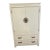 1960s Ming Style Cream Armoire/Storage Cabinet For Sale