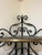 Vintage Iron and Brass Corner Baker's Rack For Sale - Image 4 of 5