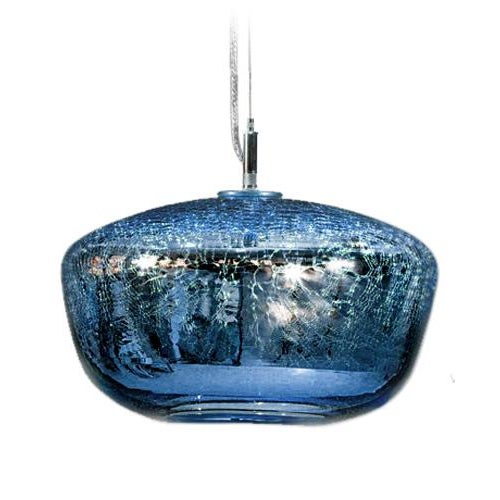 Tempo Galaxy Pendant Light from the Charmed Collection in Steel Blue For Sale - Image 4 of 4