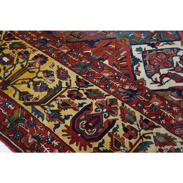 1930s Vintage Bakhtiari Rug 12'10'' x 18'8'' For Sale - Image 10 of 11