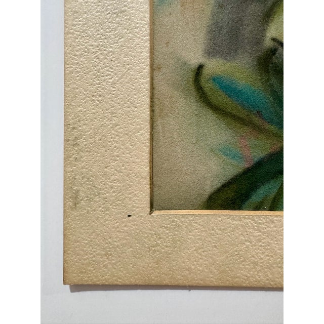 Henry Emil Salloch Original Pastel on Paper Meadow Study of Purple Lupines. For Sale - Image 4 of 6
