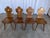 Wood Farmhouse Tyrolean Chair with Heart Cutout Back, 1970s, Set of 4 For Sale - Image 7 of 18
