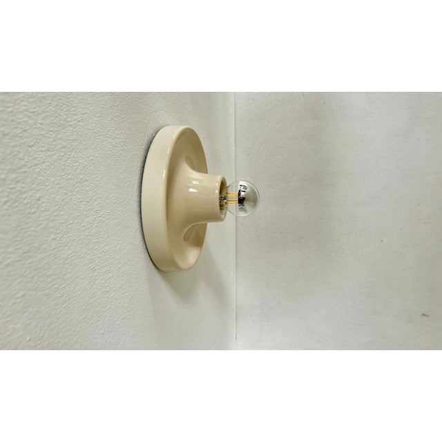 Cream Cream Bulbo Wall or Ceiling Lights from Tronconi, Italy, 1970s, Set of 2 For Sale - Image 8 of 9