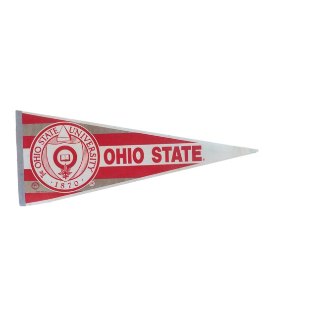 Ohio State Felt Flag Pennant | Chairish
