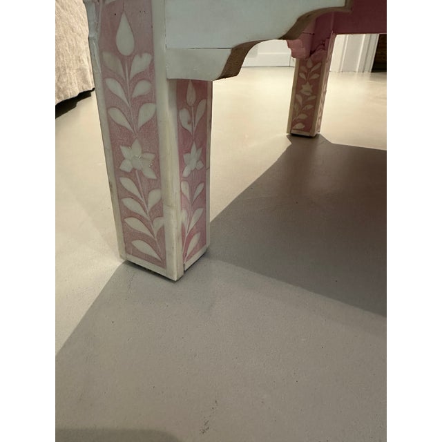 Late 20th Century Pink Bone Inlay Chest of Drawers For Sale - Image 11 of 18