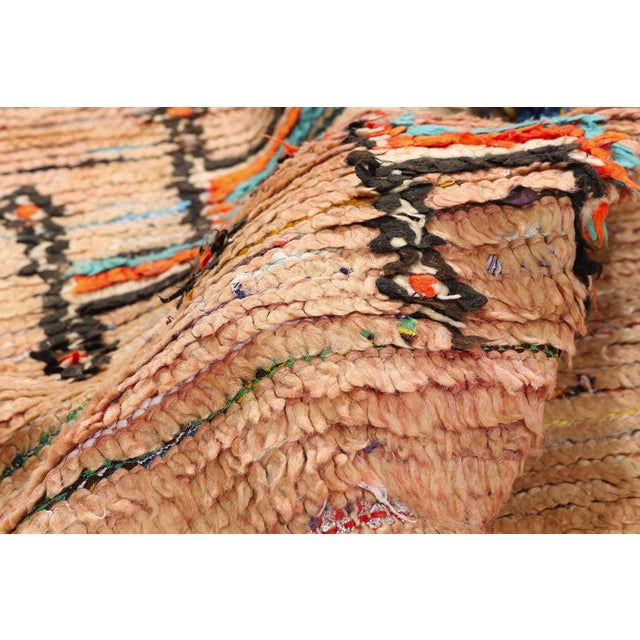 Vintage Azilal Boucherouite Moroccan Rug, 05'00 X 08'04 For Sale In Dallas - Image 6 of 10