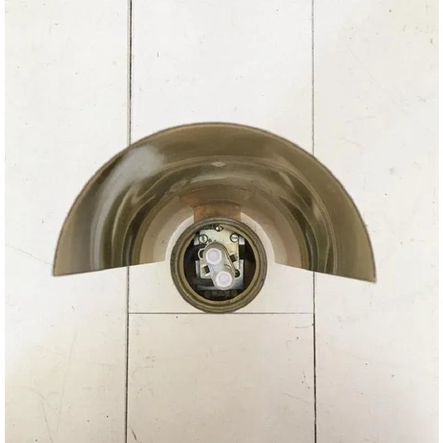 Vintage Metal Sconce from Glashütte Limburg For Sale - Image 4 of 8