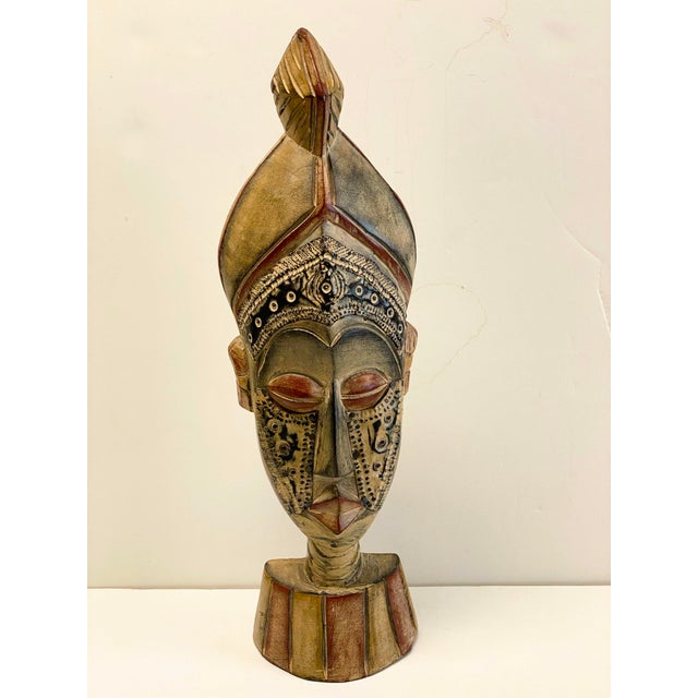 Symbolic Sese Wood African Tribal Mask (Ghana) For Sale - Image 10 of 10