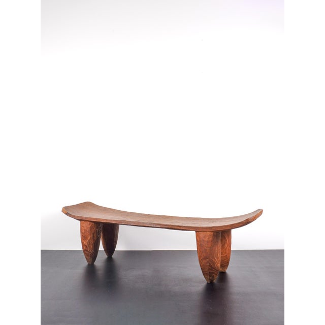 Mid-Century Modern African Senufo Wooden Bench, 1950s For Sale - Image 3 of 9