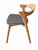 Contemporary Pair of Ethnicraft Bok Dining Chairs by Alain Van Havre – Solid Teak With Warm Grey Cushions – Showroom Models For Sale - Image 3 of 9