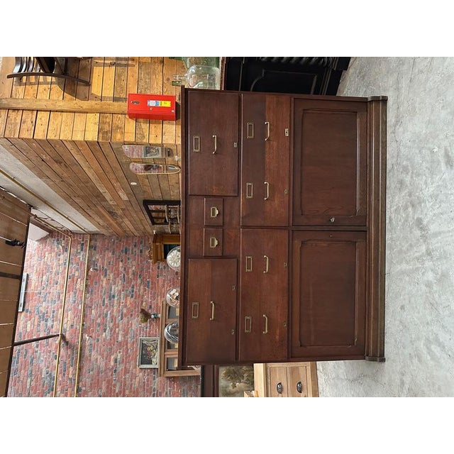 1950s Meuble de métier en chêne For Sale - Image 5 of 16