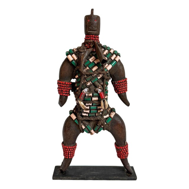 Vintage Nigerian Beaded Doll For Sale