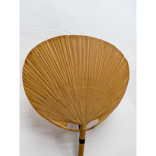 Vintage Uchiwa III Wall Lamp in Bamboo by Ingo Maurer for M-Design, Germany, 1970s, Set of 2 For Sale - Image 6 of 10
