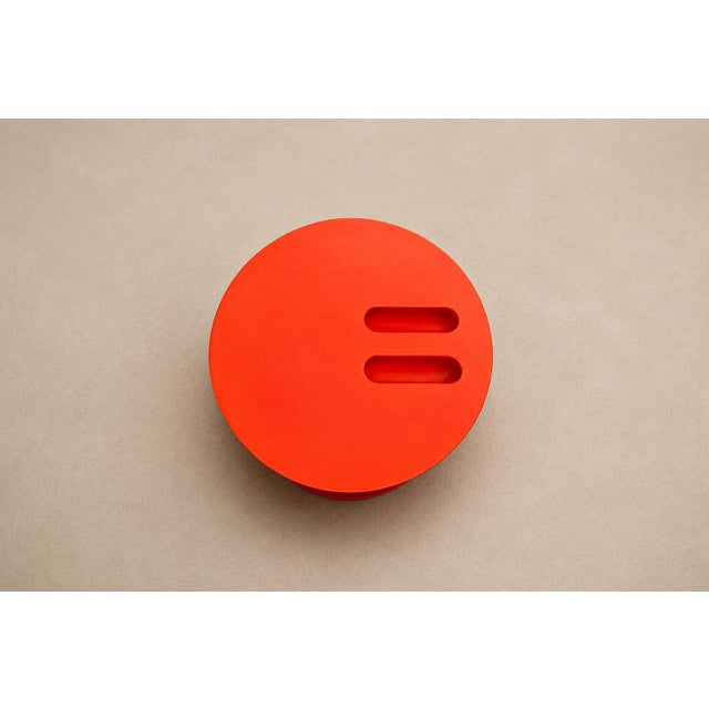Plastic 1970s Jorge Zalszupin, Paulo Jorge Pedreira and Oswaldo Mellone “Eva” Ice Bucket in Red Plastic, Brazil For Sale - Image 7 of 18