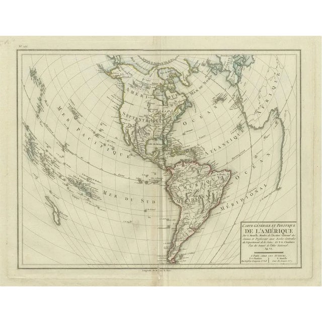 Antique Map of North and South America by Pierre Antoine Tardieu, 1802 For Sale - Image 9 of 9