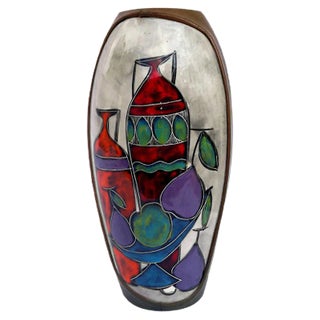 Ceramic Vase from Cantagalli , 1955 For Sale