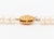 Metal Classic Freshwater Pearl 18k Yellow Gold Diamond Necklace For Sale - Image 7 of 10