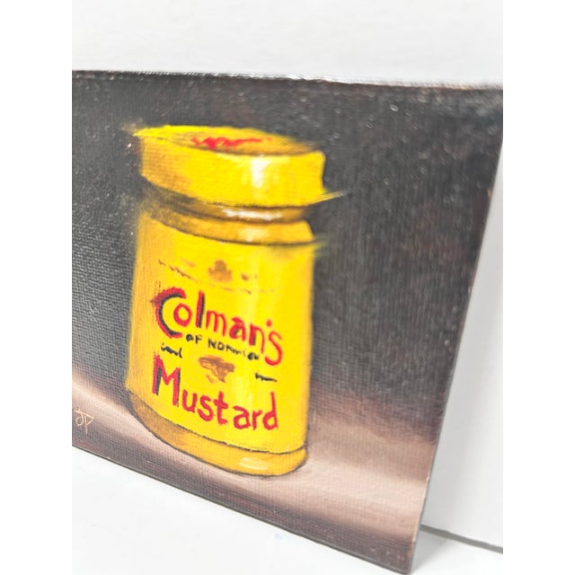Original Colman’s Mustard Still Life Painting by Jane Palmer For Sale In Louisville - Image 6 of 6