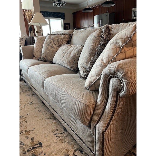 Transitional King Hickory Sofa- Transitional For Sale - Image 3 of 12