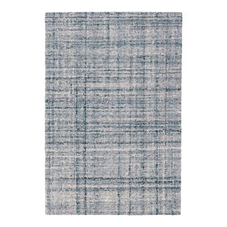 Dash & Albert by Annie Selke Harris Blue/Ivory Micro Hooked Wool Rug, 2' x 3' For Sale