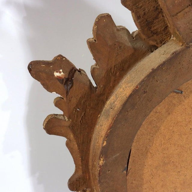 Pair of Antique French Louis XIV Gilt Wood Mirrors C1920 For Sale - Image 9 of 18