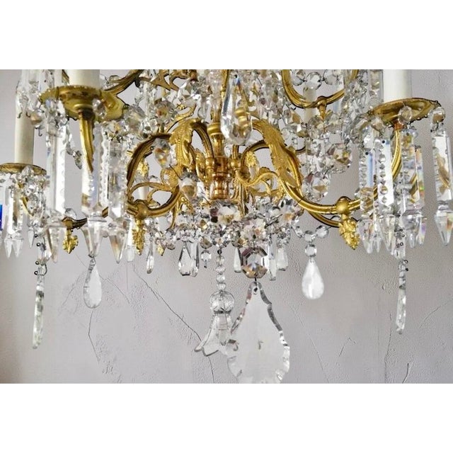 Exceptional French Gas Chandelier, circa 1870 Formerly Gaslight – Electrified – Provenance Amsterdam Townhouse An...