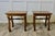 Wood Set of French Arts and Crafts Oak Stools For Sale - Image 7 of 8