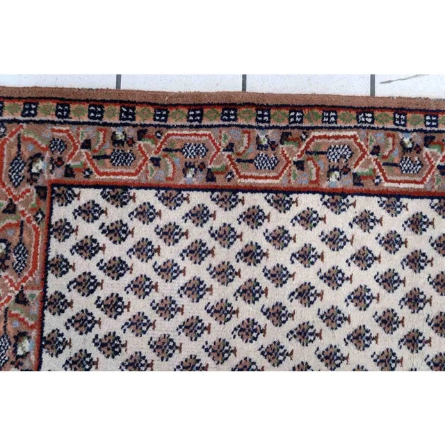 1970s Handmade Vintage Indian Seraband Rug 2.3' X 4.5' For Sale In New York - Image 6 of 11