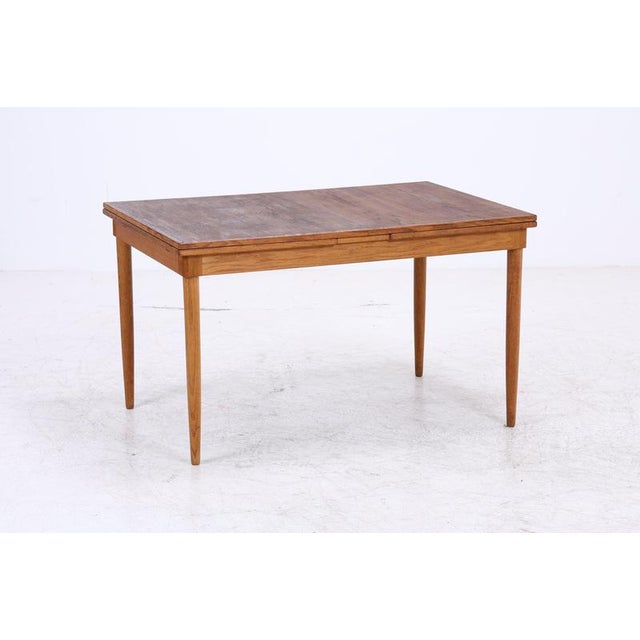 Mid-Century Extendable Dining Table For Sale - Image 3 of 16