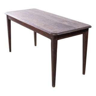 Rectangular Oak Dining Table, 1940s For Sale
