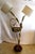 Contemporary Rare Antonio Pavia Brass and Red Lacquered Wood Stork Floor Lamp Circa 1980s For Sale - Image 3 of 17