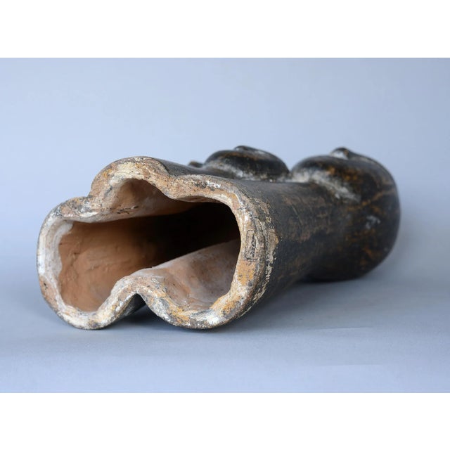 Modernist Abstract Brancusi Style Ceramic 3-Head Sculpture For Sale - Image 11 of 13