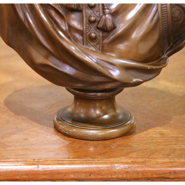 19th Century American Tiffany & Co. Bronze Bust of William Shakespeare For Sale - Image 4 of 11