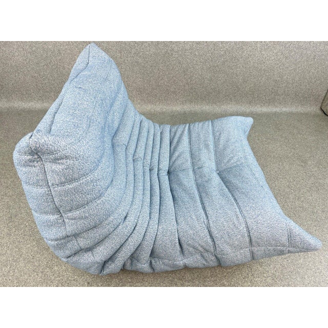 Ligne Roset Togo One-Seater Sofa in Light Blue from Ligne Roset, 2010s For Sale - Image 4 of 18