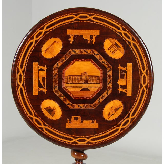 Mid 19th Century Side Table with Tunbridge Marquetry, 1850 For Sale - Image 3 of 18