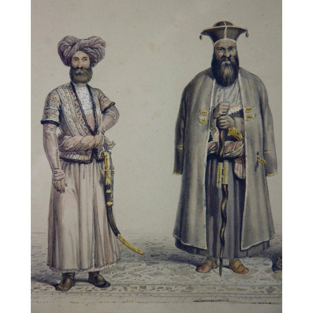 These hand-colored lithographs are from "Character and Costumes of Afghanistan", written by Lockyer Willis Hart (of the...