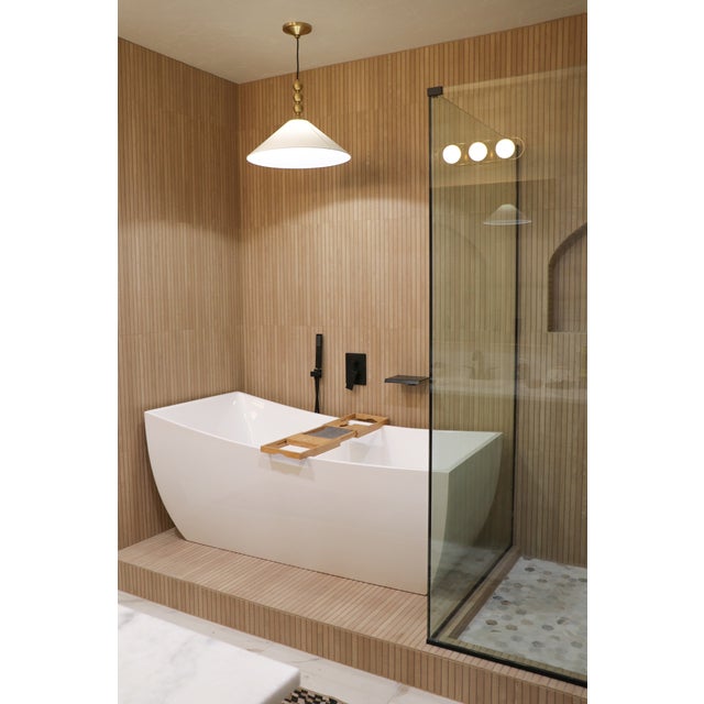 Mitzi Sang 20 in. 1 Light Pendant in Aged Brass Finish For Sale - Image 11 of 13