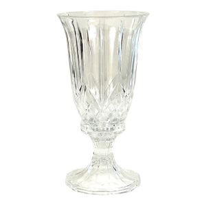 Cut Crystal Hurricane Candleholder-After Waterford, Crystal, Lismore Pattern