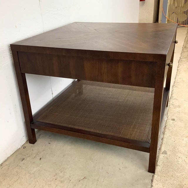 Late 20th Century Mid-Century Modern End Table With Drawer & Shelf For Sale In Philadelphia - Image 6 of 12
