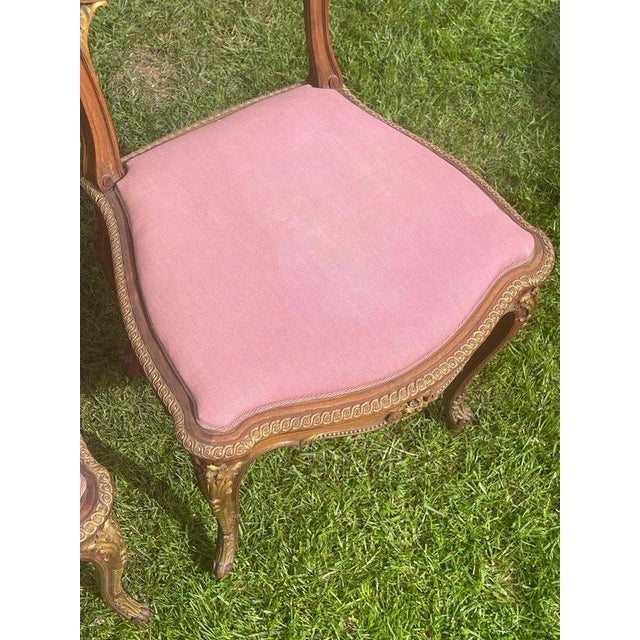 Set of Louis XV Style Mahogany Chairs For Sale - Image 6 of 9