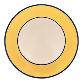 Late 20th Century Serving Platter in the Spa Bright Yellow Pattern From Italian Maker Pagnossin For Sale