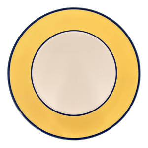 Late 20th Century Serving Platter in the Spa Bright Yellow Pattern From Italian Maker Pagnossin