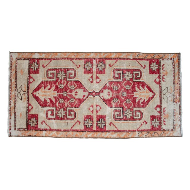 Hand Knotted Door Mat, Entryway Rug, Bath Mat, Kitchen Decor, Small Rug, Turkish Rug - 1′7″ × 3′3″ For Sale - Image 6 of 14