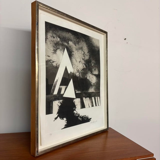 Black Robert Sperry 1984 Framed Etching For Sale - Image 8 of 12